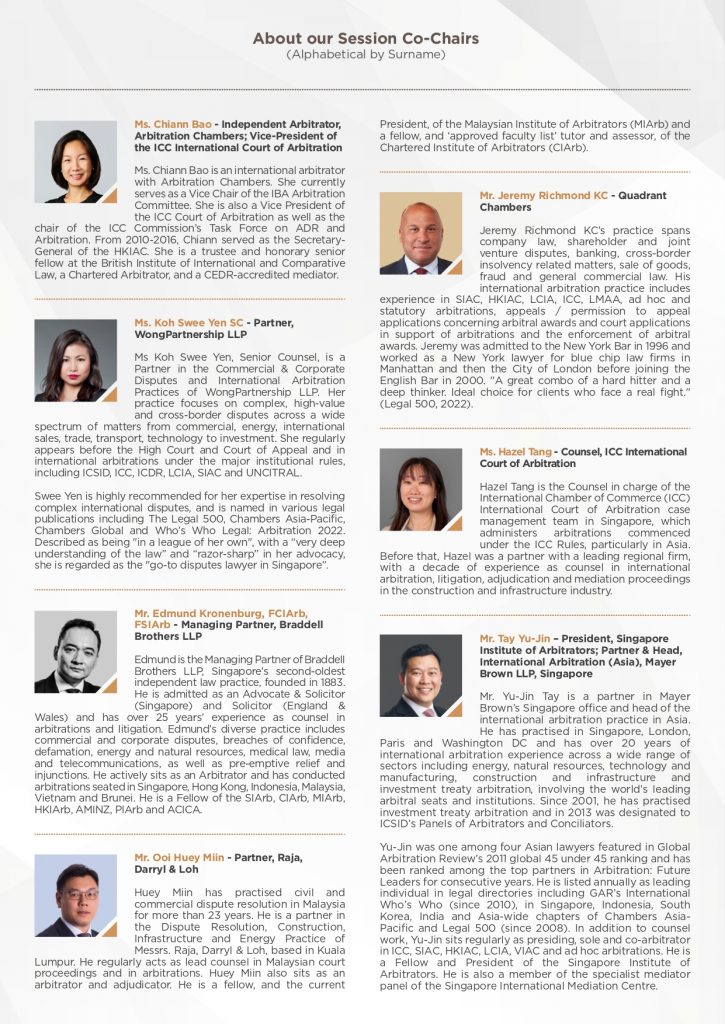 12th SIArb Commercial Arbitration Symposium 2022 pg2