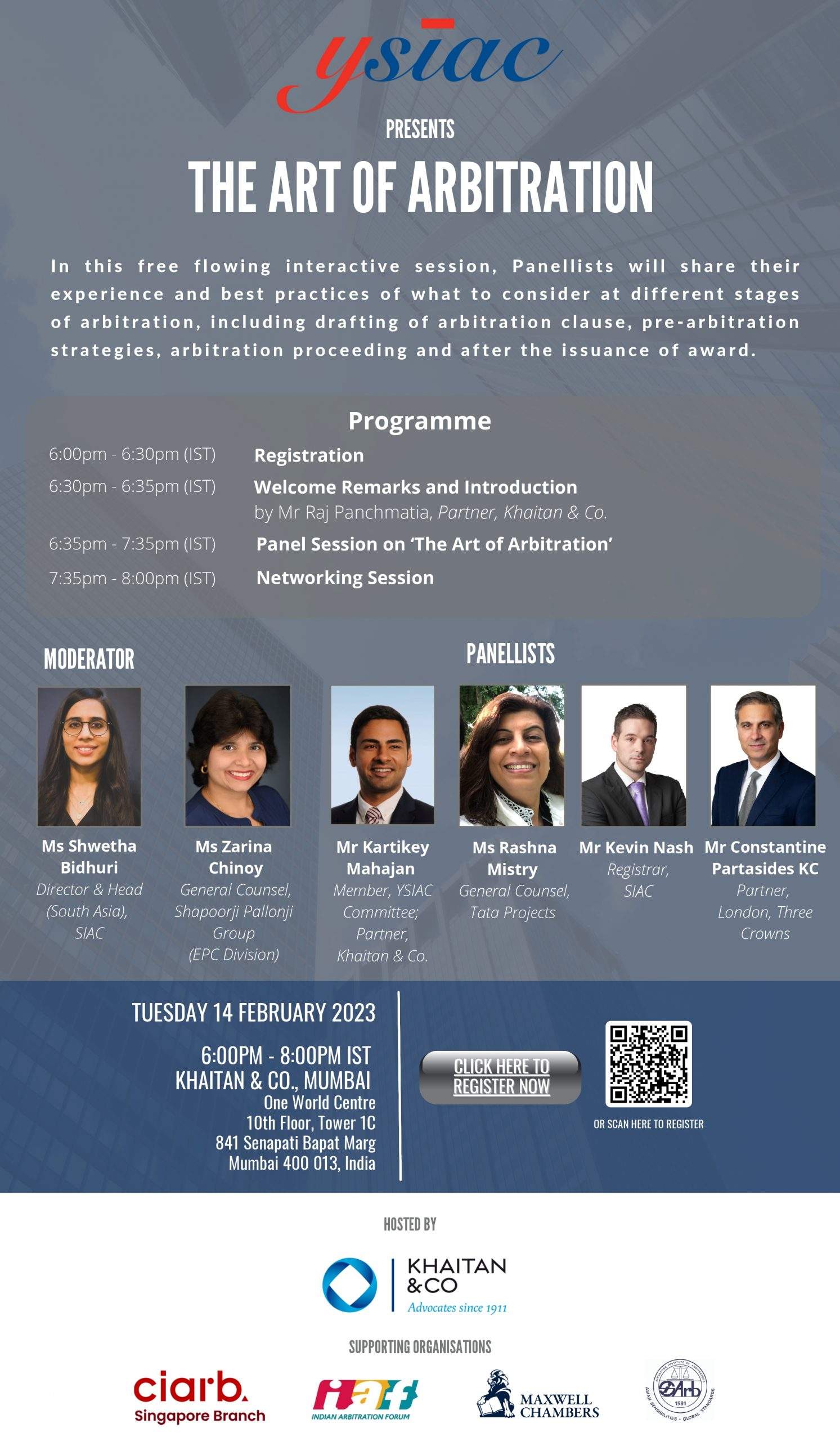 YSIAC Event: The Art of Arbitration